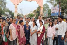 MP: Congress leaders hold protest in Mandsaur over harassment of girl students