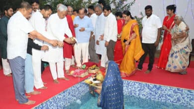 Bihar CM Nitish Kumar performs 'Usha Arghya', marking end of Chhath Puja