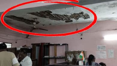 Major Mishap Averted at Bandlaguda Mandal Office as Ceiling Plaster Collapses