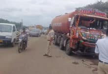 Major Traffic Jam Near Shamshabad After Tanker Collision on National Highway