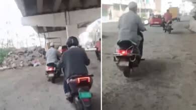 Eight Months After Inauguration, Amberpet Service Road Still in Ruins