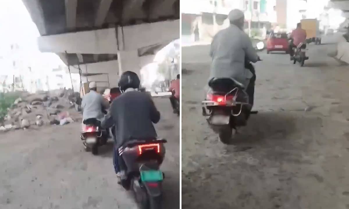 Eight Months After Inauguration, Amberpet Service Road Still in Ruins