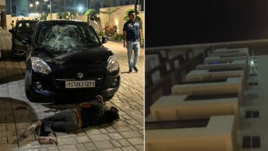 Hyderabad Tragedy: Man Falls from 9th Floor in Attapur, Lands on Parked Car — Police Probe Underway