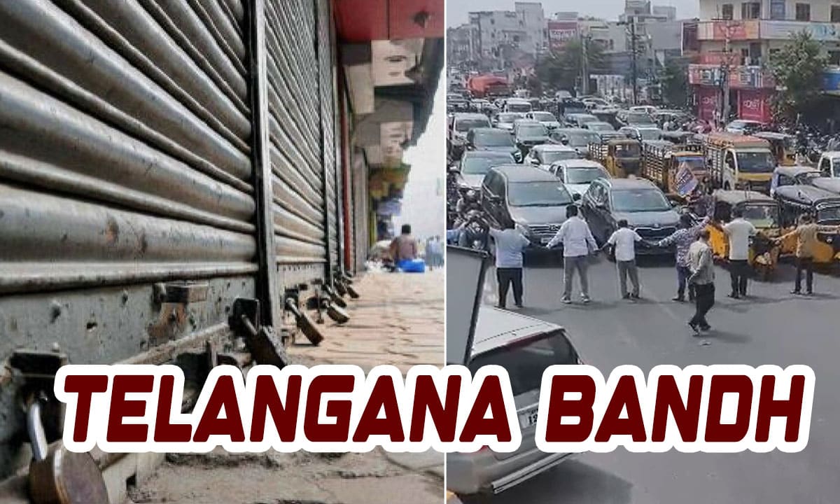Telangana Bandh Over 42% BC Quota Gets Strong Statewide Response, Public Life Disrupted