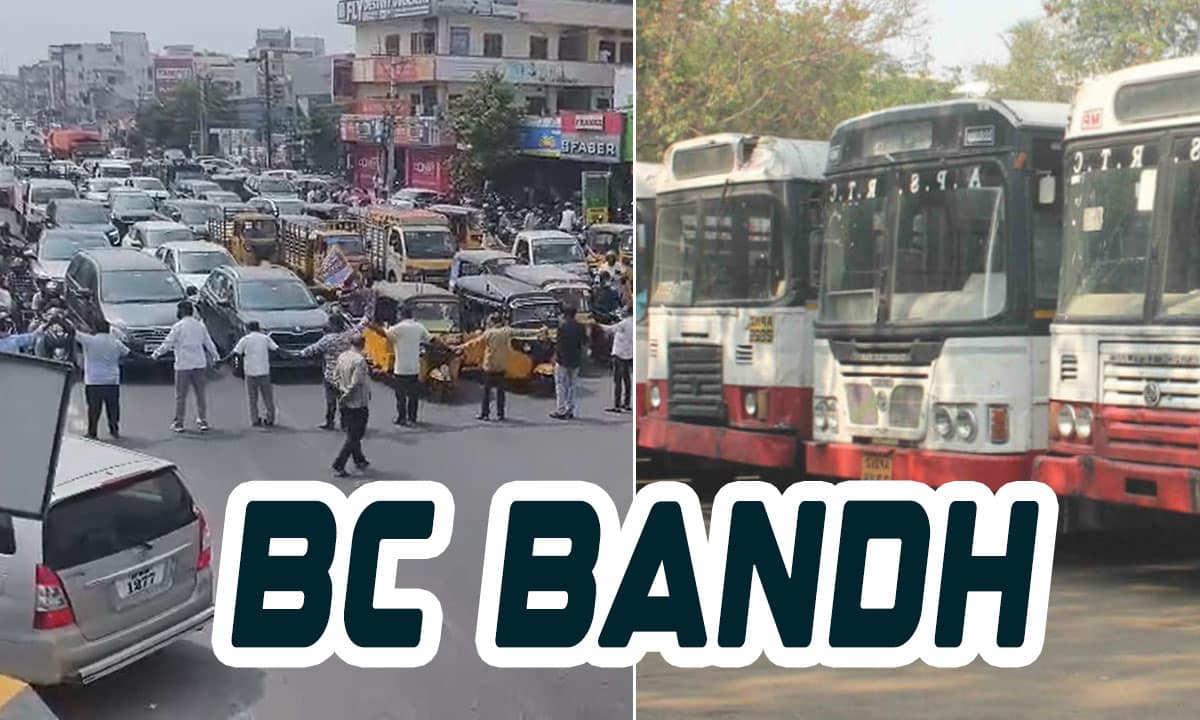 Telangana BC Bandh Brings State to a Standstill, Public Transport Disrupted