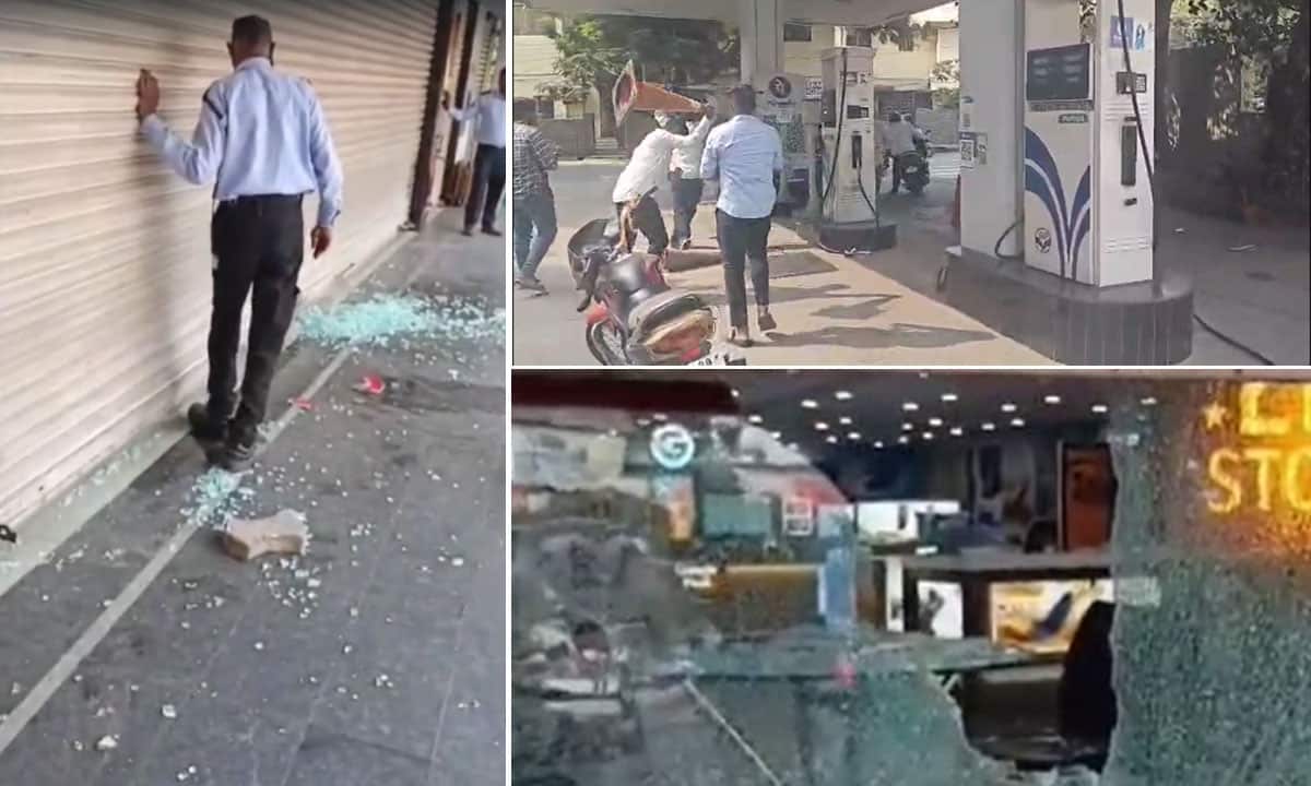 BC Bandh Turns Violent in Hyderabad: Protesters Vandalize Shops, Attack Petrol Pump and Showroom