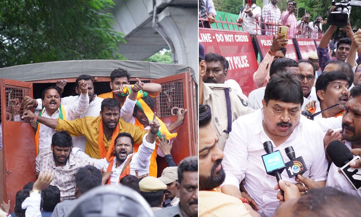 BJP Condemns Arrest of State Chief and 100 Party Workers During Peaceful Protest at DGP Office