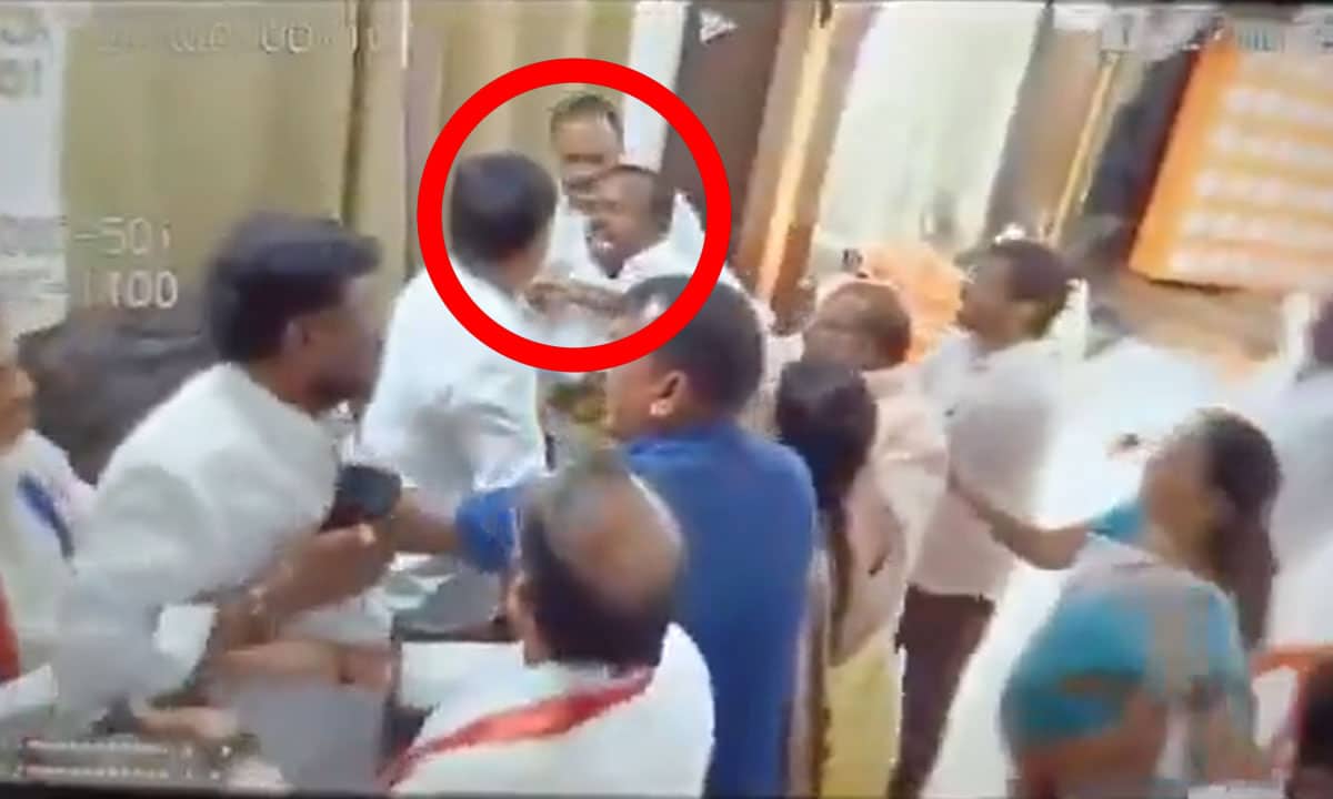Tension Erupts at BJP Office as BC Leaders Clash in Front of State Chief Ramchander Rao