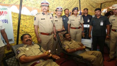 Hyderabad Police Organise Mega Blood Donation Drive to Honour Martyrs
