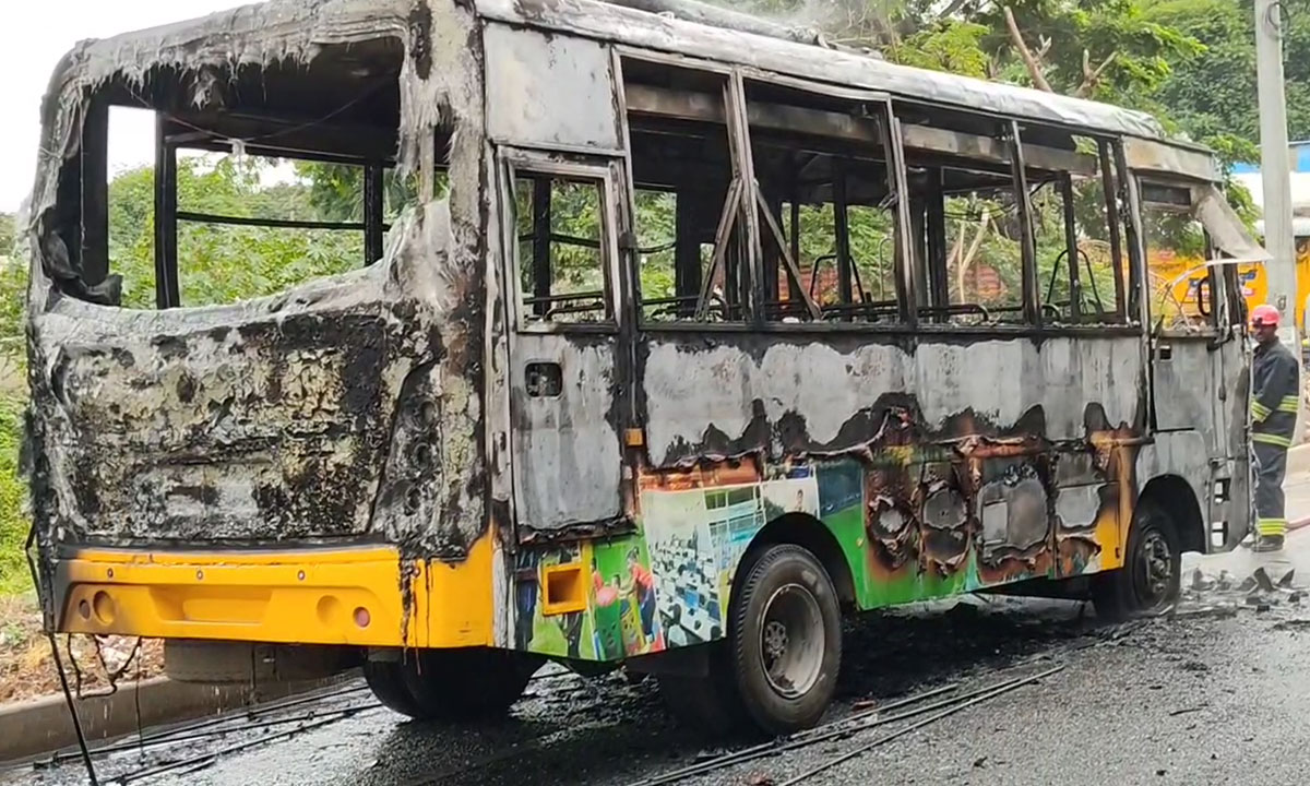 Hyderabad Tragedy: School Bus Catches Fire in Rangareddy District