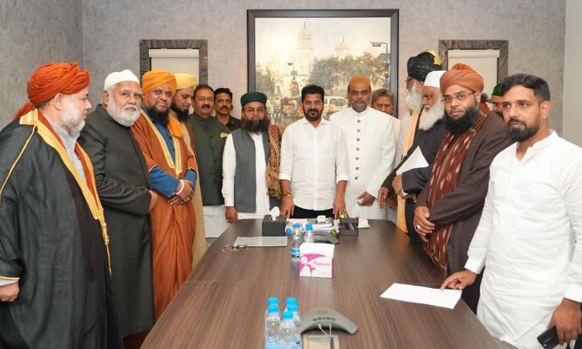Minority Delegation Meets Telangana CM, Extends Support Ahead of Jubilee Hills Bypoll