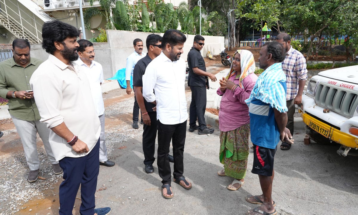 CM Revanth Reddy Conducts Surprise Inspection of GHMC Park at Jubilee Hills