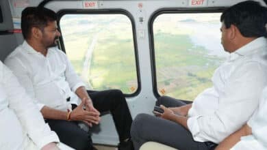 CM Revanth Reddy Conducts Aerial Survey of Flood-Hit Warangal, Nalgonda, and Khammam Districts