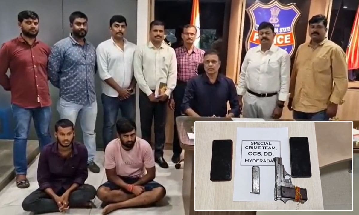 Hyderabad Police Nab Two Men for Illegal Possession of Country-Made Pistol