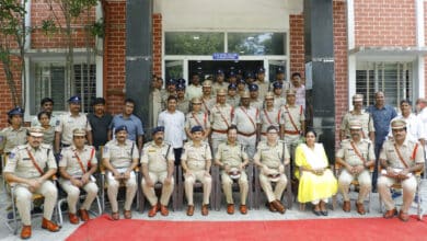 Hyderabad Police Commissioner V.C. Sajjanar Visits Madannapet PS, Emphasises ‘People Welfare Policing’