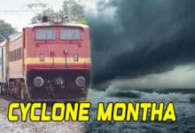 Railways on High Alert as Cyclone Montha Nears Andhra Coast; Train Services May Be Affected