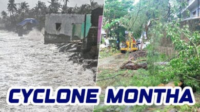 Cyclone Montha Hits Andhra Pradesh Coast, Causes Flooding and Power Outages