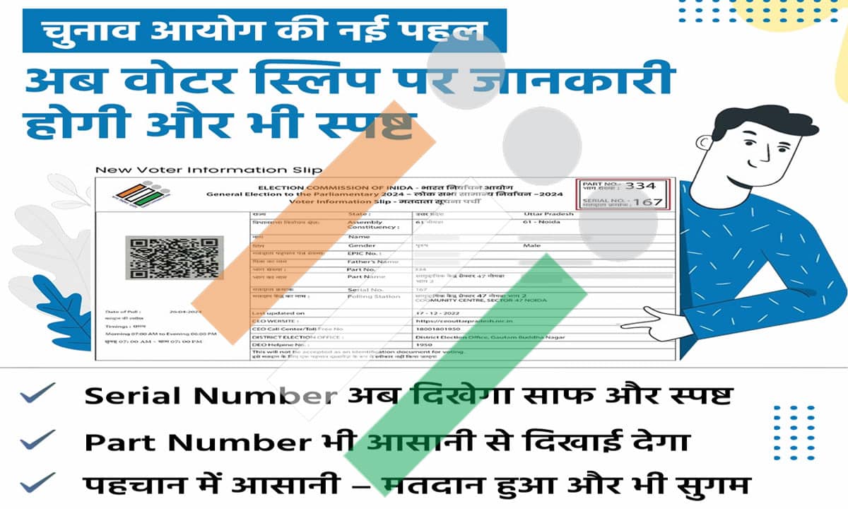 ECI Makes Voting Easier with Clearer Voter Slips Displaying Serial and Part Numbers