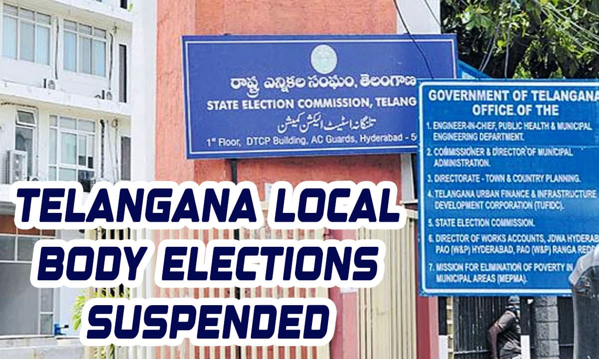 Telangana Local Body Elections Suspended Amid High Court Stay on BC Reservations