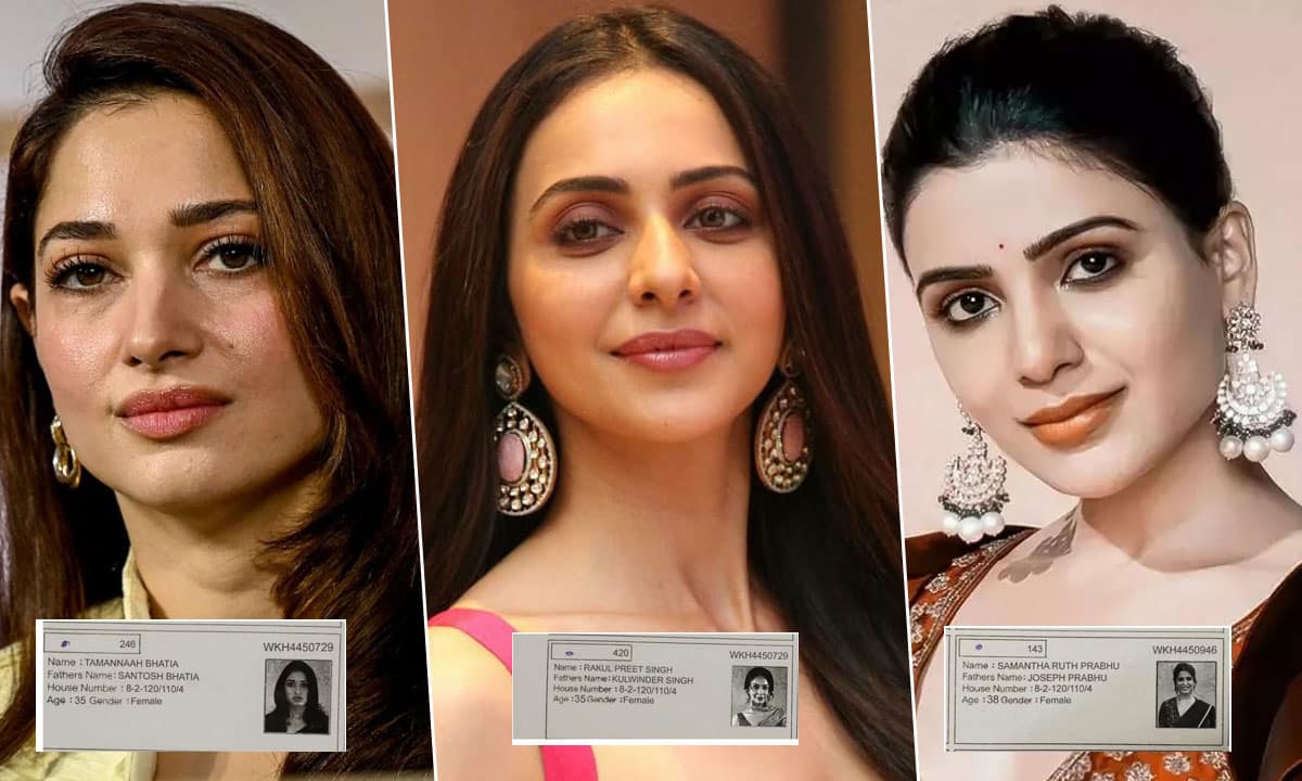 Fake Voter IDs Featuring Tollywood Actresses Spark Row Ahead of Jubilee Hills Bypoll