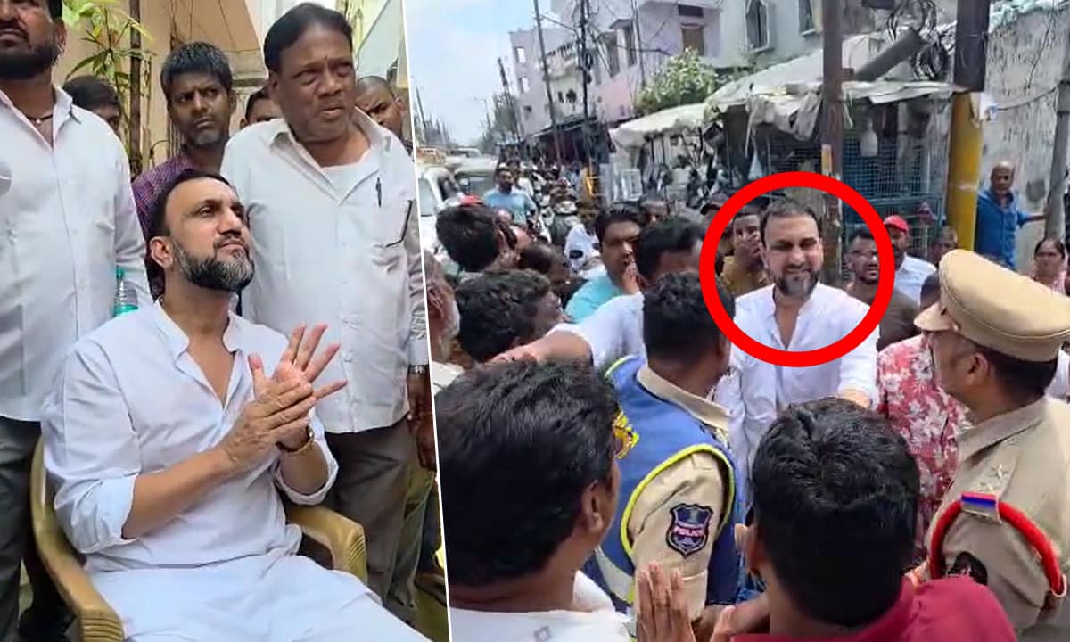 Drain Water Dispute Sparks Clash Between Congress Leader Feroz Khan and MIM Workers in Nampally