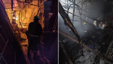Fire Erupts at VV Function Hall on Jambagh Road, No Casualties Reported
