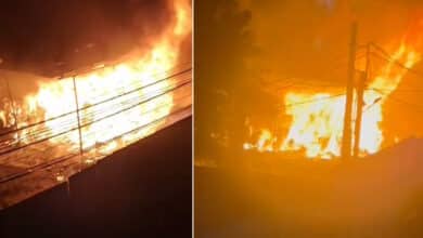 Hyderabad: Fire Breaks Out in Bahadurpura Godown During Diwali Festivities