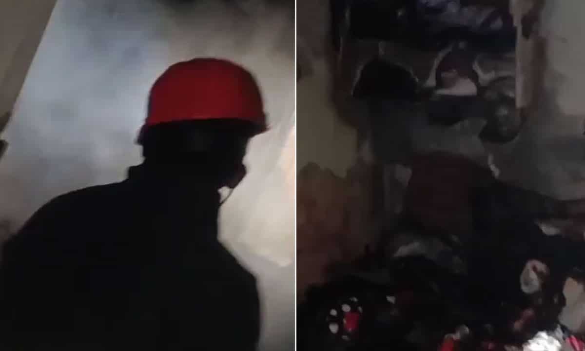 House Gutted in Fire Caused by Short Circuit at Borabanda