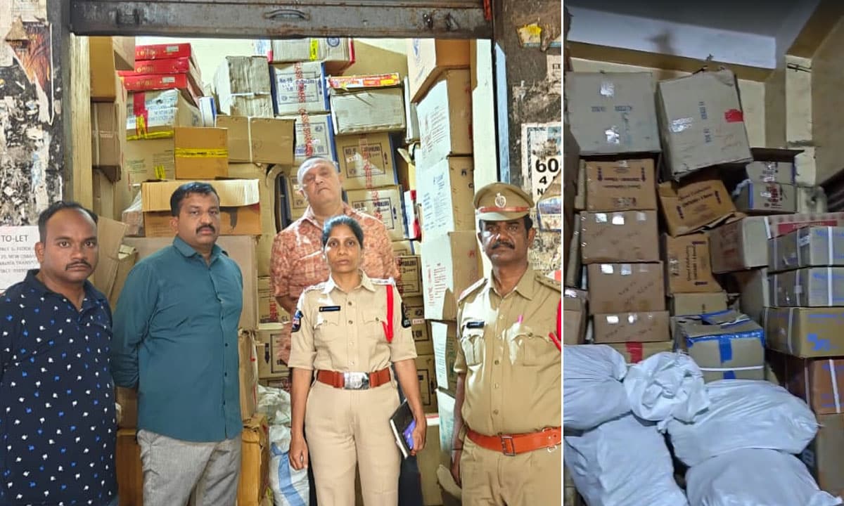 Hyderabad Task Force Seizes ₹18 Lakh Worth of Illegal Firecrackers in Afzalgunj