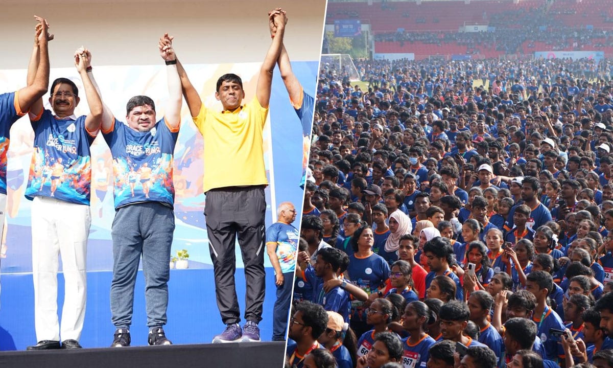 Over 30,000 People Participate in the 8th Global Grace Cancer Run at Gachibowli