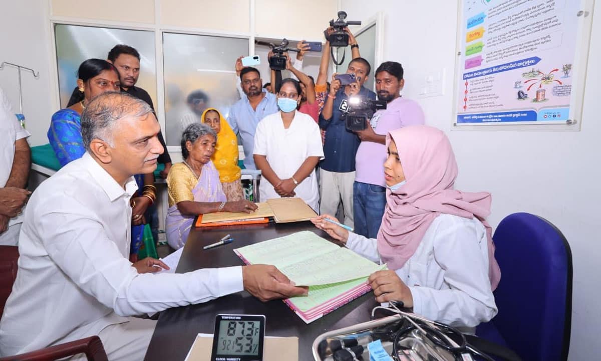 Harish Rao Slams Congress Govt for Delaying Basti Dawakhana Staff Salaries, Cites Medicine Shortages
