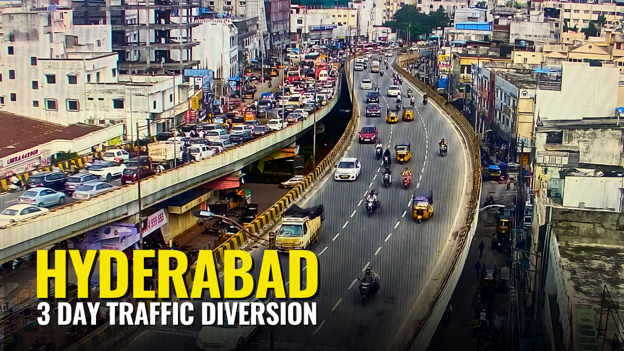 Traffic diversions will be in effect around Hyderabad's Hussain Sagar Lake for Durga idol immersion processions.