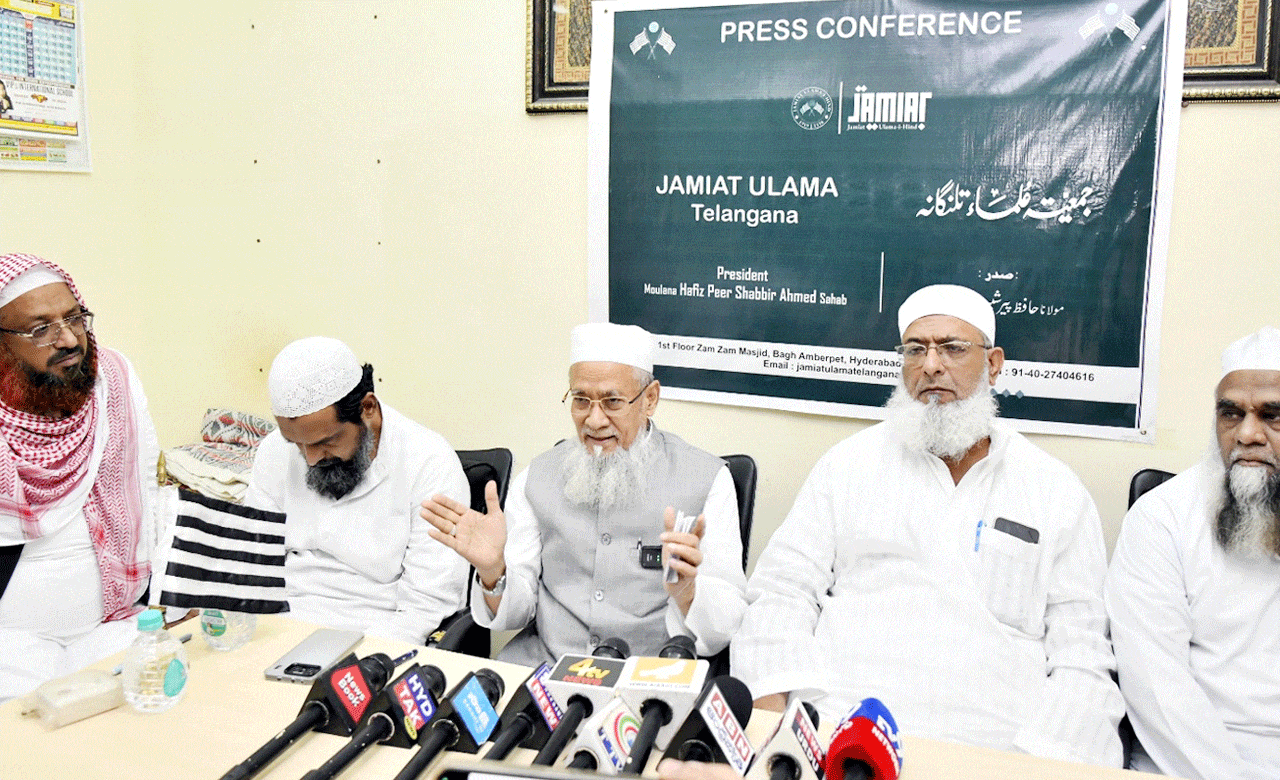 Condolences Paid to Maulana Hafiz Peer Shabbir Ahmed; Jamiat Ulama-i-Hind Telangana Unit to Elect New President