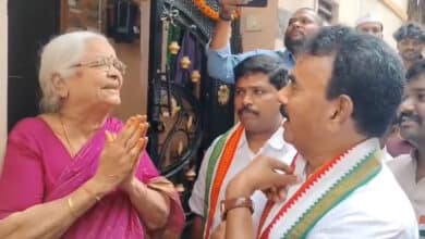 “Where Is the ₹4,000 Pension?” — Woman Confronts Congress Minister During Padayatra