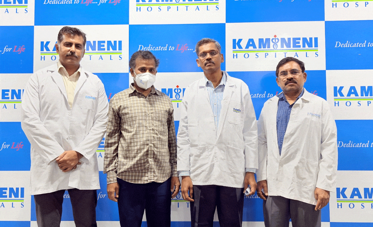 Petrol Pump Worker Undergoes Robotic Kidney Transplant at Kamineni Hospitals