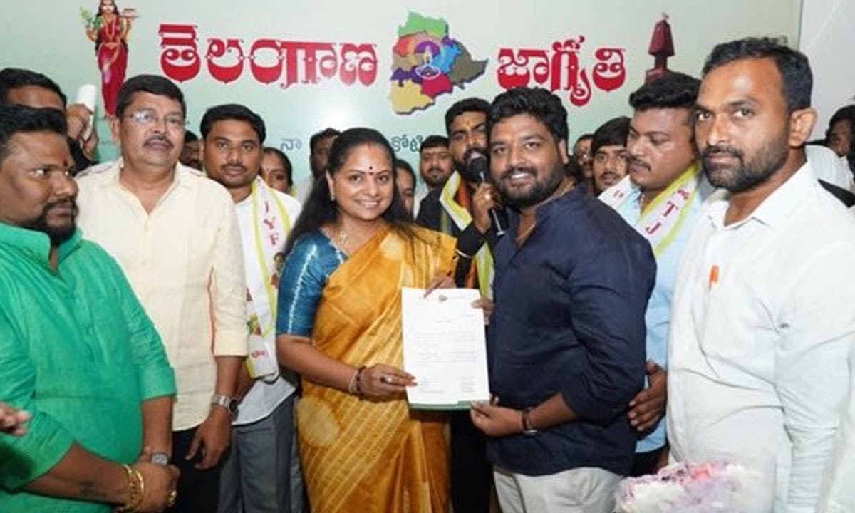 K Kavitha Calls on Youth to Lead Telangana’s Progress, Presents Appointment Letters to New Jagruthi Leaders