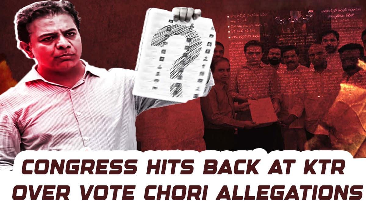 Congress Hits Back at KTR Over Voter List Allegations, Calls His Claims a ‘Political Drama’