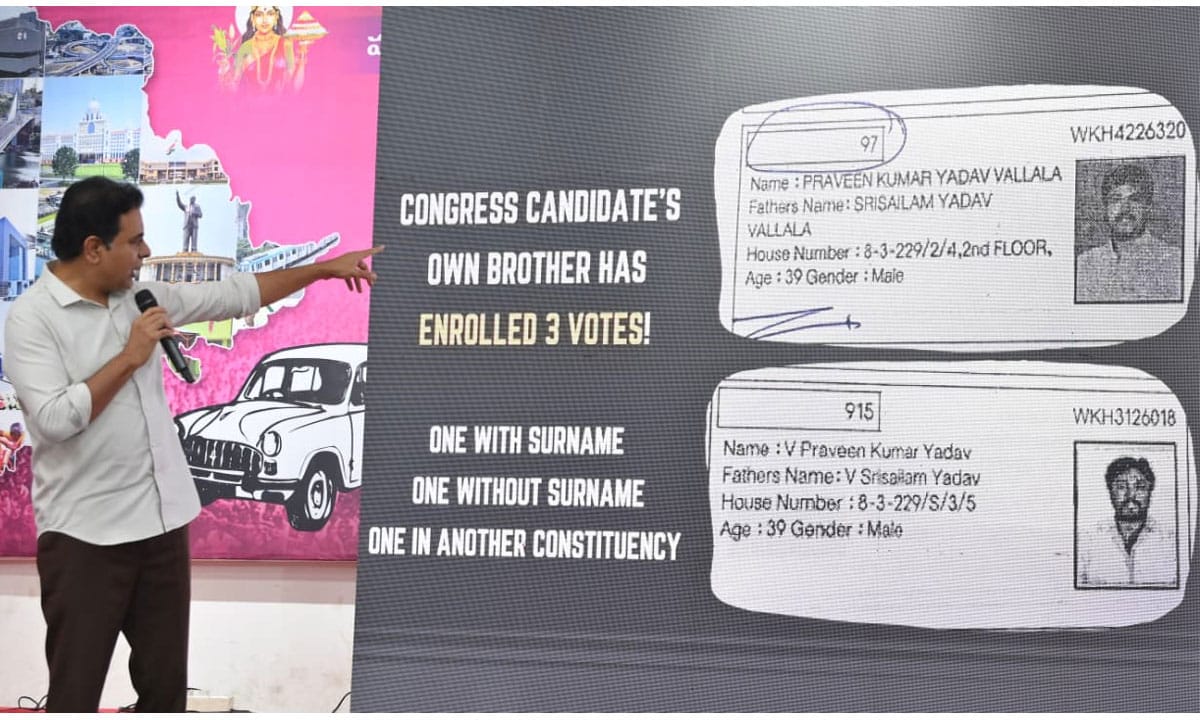 KTR Alleges Massive 'Vote Chori' in Telangana, Threatens High Court Action