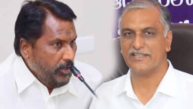 Minister Adluri Laxman Challenges Harish Rao, Dares Him to Swear on His Claims About Cabinet Discussions