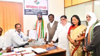 Congress Candidate Naveen Yadav Files Nomination for Jubilee Hills By-Election