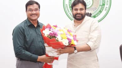 HYDRAA Commissioner A.V. Ranganath Meets AP Deputy CM Pawan Kalyan in Mangalagiri