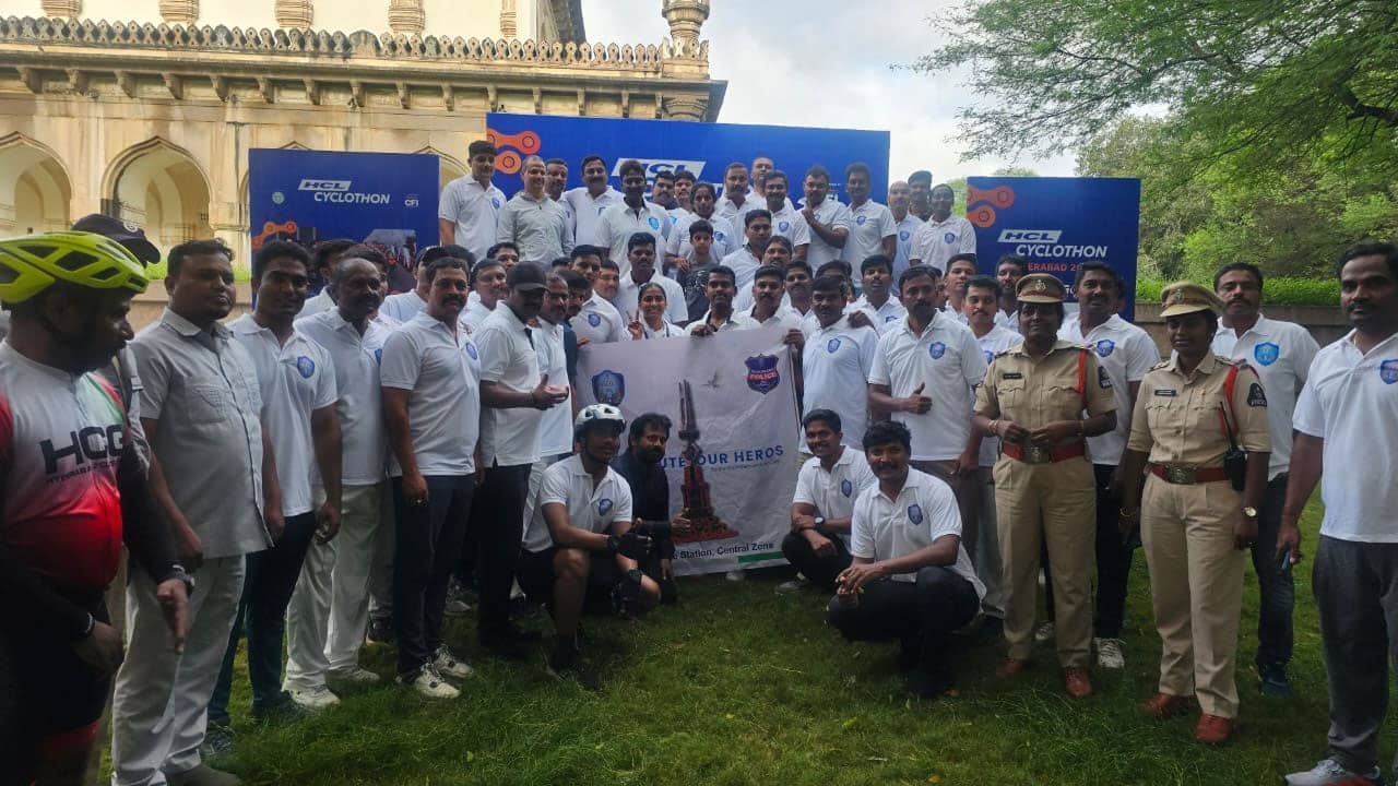 Hyderabad: Central Zone Hosts Cyclothon Honoring Police Martyrs; Over 480 Participate