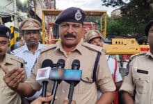Traffic Police Clear Illegal Encroachments in Sultan Bazar During Rope Operation