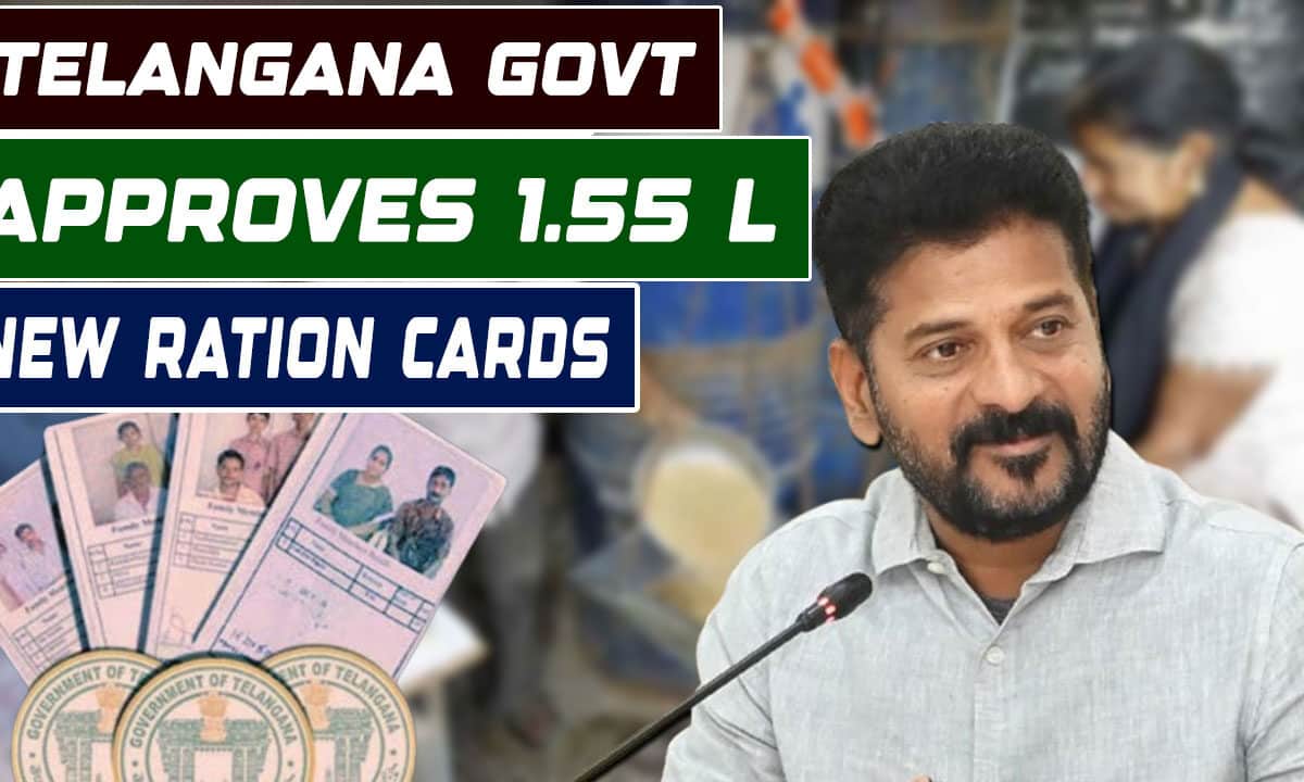 Telangana Govt Approves Over 1.55 Lakh New Ration Cards: Food Distribution to Begin in November