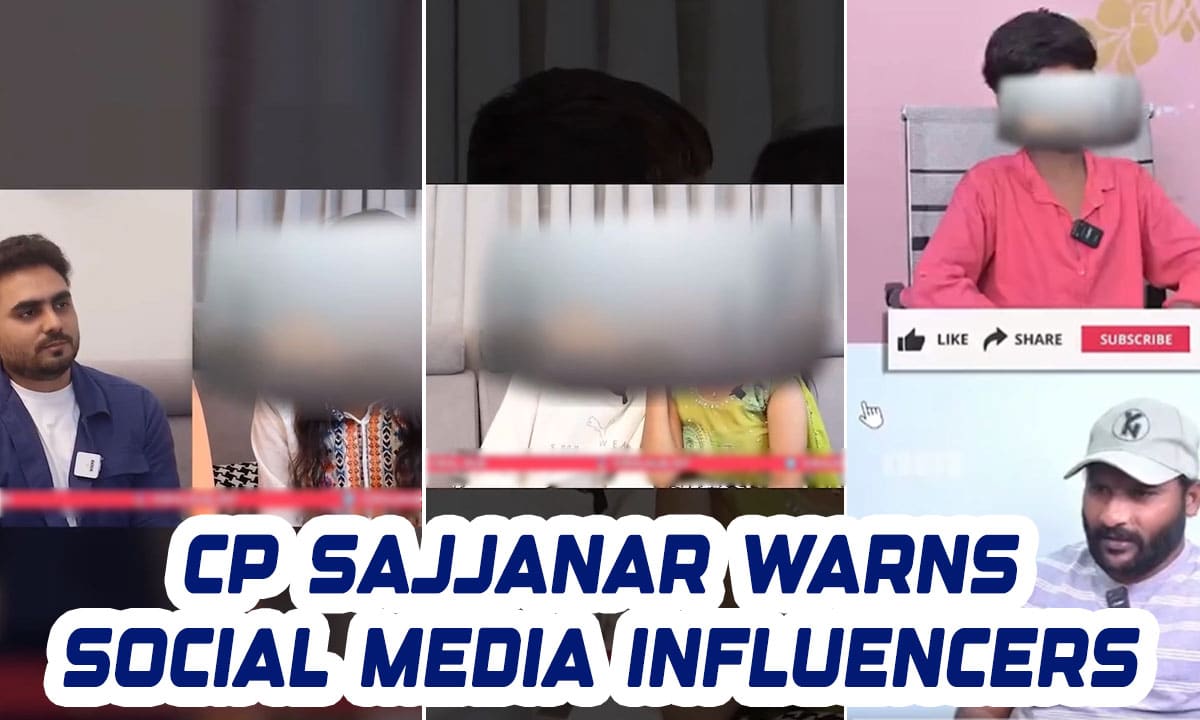 Hyderabad CP Sajjanar Warns Social Media Influencers Against Exploiting Minors