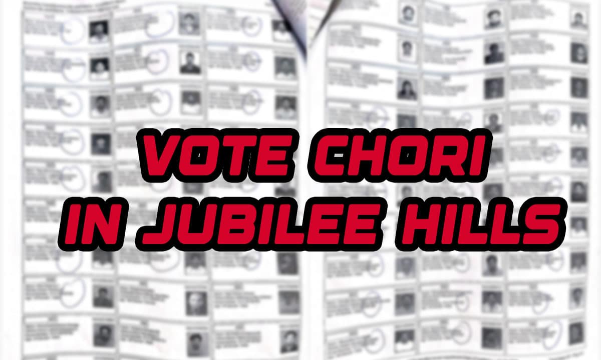 ‘Vote Chori’ Allegations Surface in Jubilee Hills: 43 Voters Found Registered Under One Address