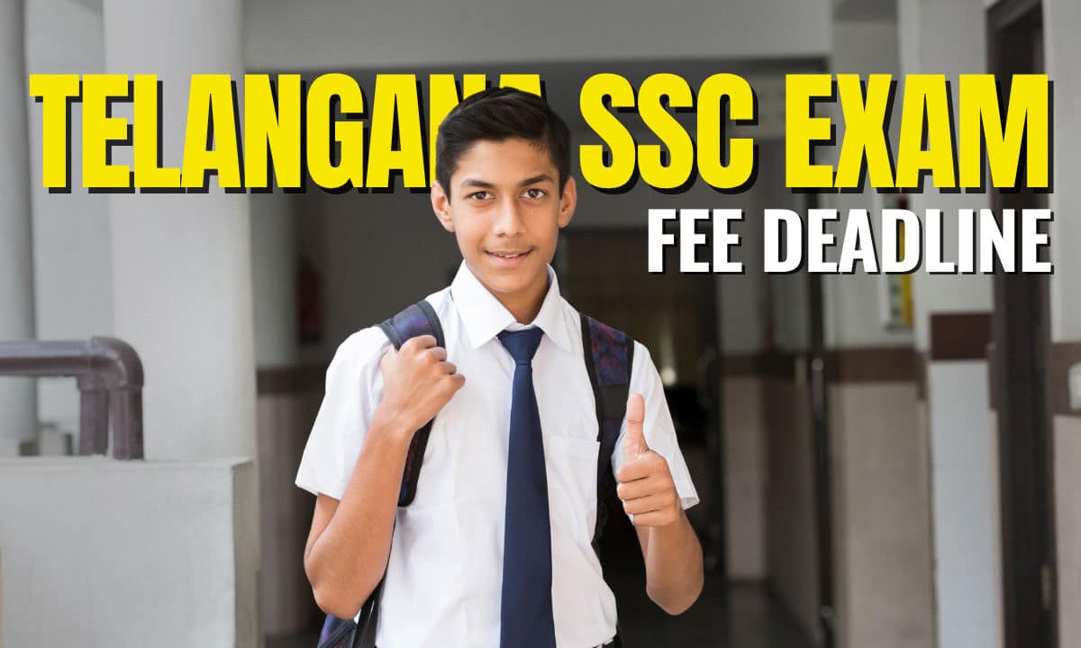 Students in Telangana can pay their SSC exam fees from October 30 to November 13, 2025, according to the Directorate of School Education.