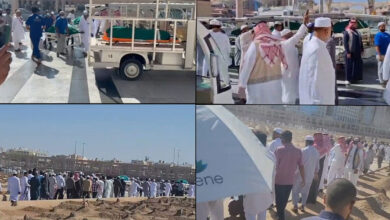 Madinah Bus Accident: Funeral prayers of Hyderabad Umrah pilgrims held at Masjid-e-Nabawi, burial in Jannat-ul-Baqi
