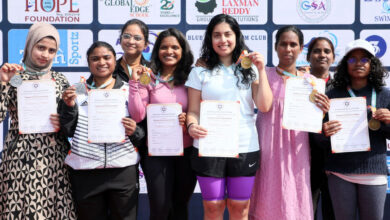 TG Shines as Sakshi Yadav Wins Two Gold Medals at Masters National Championship