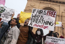 Police detain 15 people during Delhi pollution protest; officials say youth 'pepper sprayed' cops